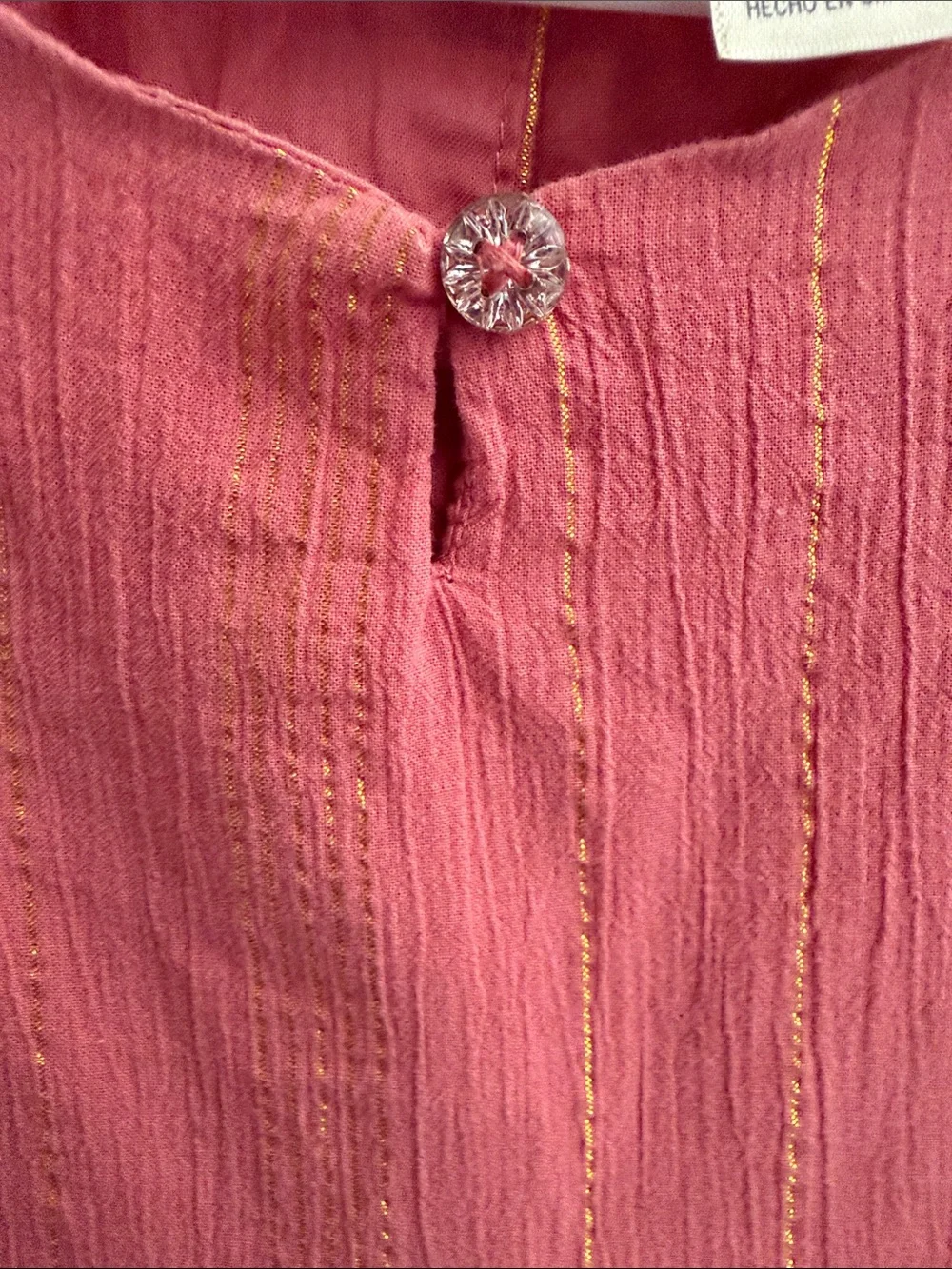 OshKosh B'gosh Pink Peplum Top with Shimmer Stripes